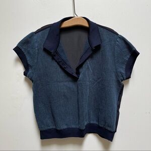 Zara Denim Couture Top